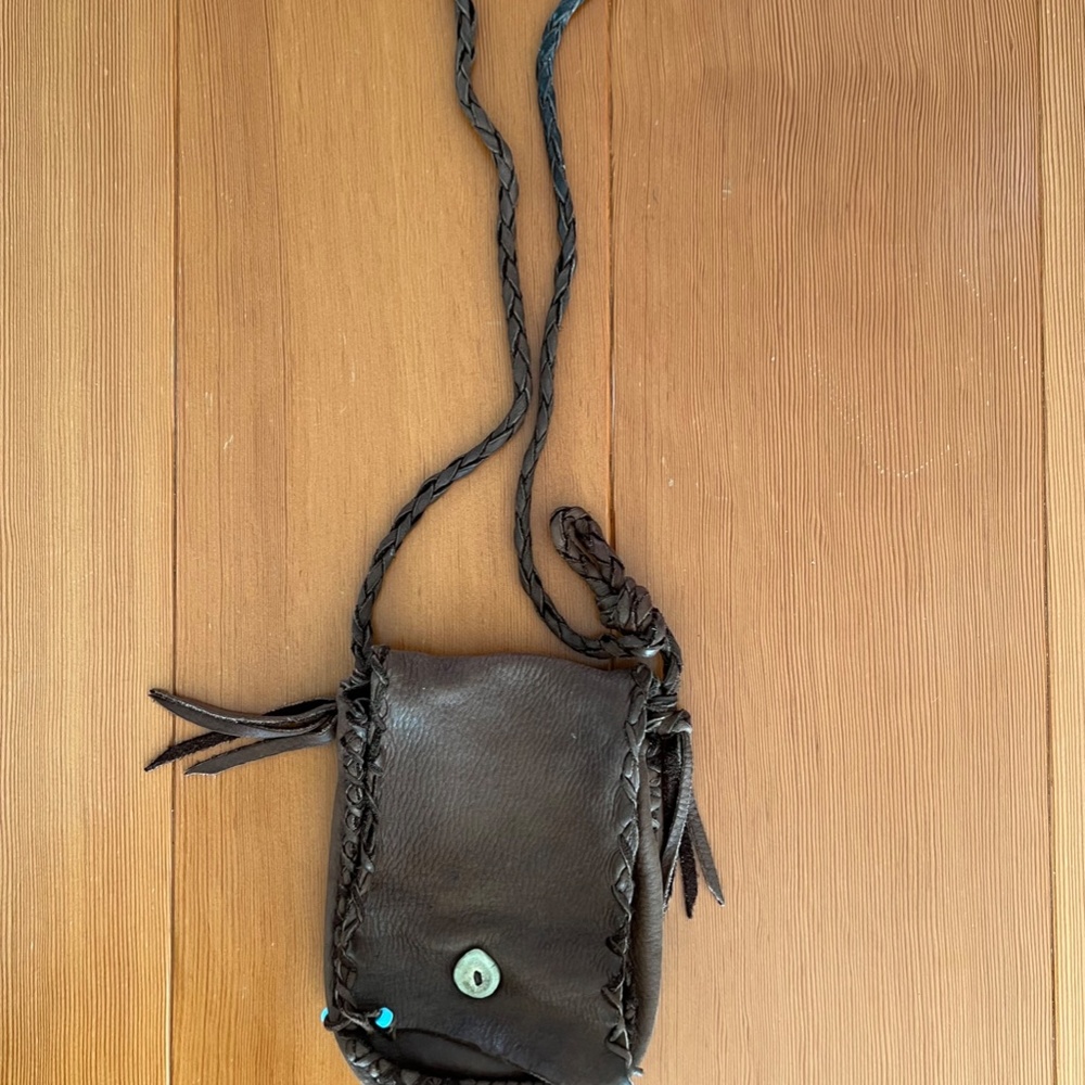 HANDMADE LEATHER CROSS-BODY BAG